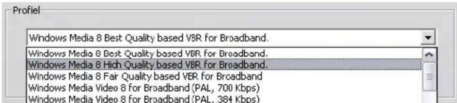 PINNACLE Studio 11 Plus - Instellingen van Windows Media-bestand maken - 2