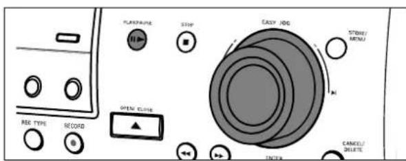 RUNSPRING STOP EASY JOG STONE/ MENU OPEN CLOSE CANCE/ DELETE REF TYPE RECORD