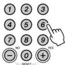 1 2 3 4 5 6 7 8 9 - NO YES + RESET
