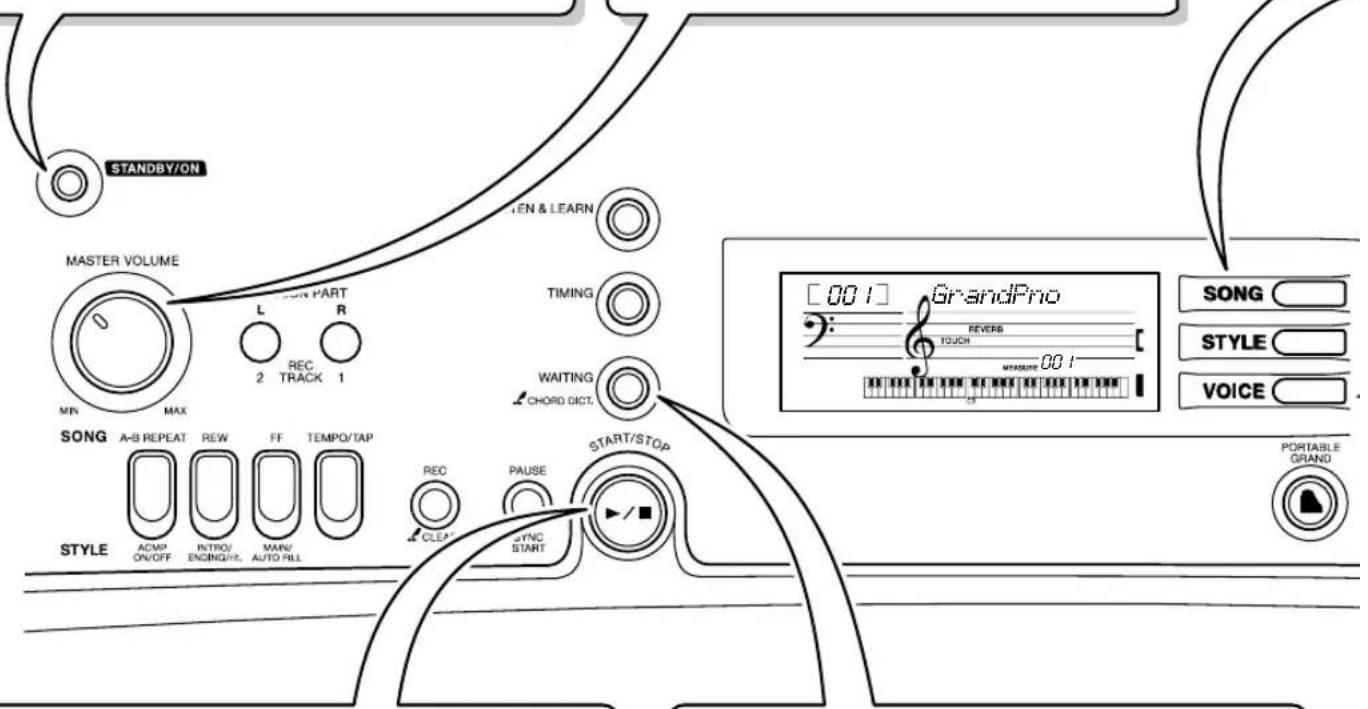 YAMAHA YPT-300 - Het volume aanpassen - 2