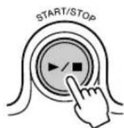 YAMAHA YPT-300 - Druk op de knop [START/STOP]. - 1