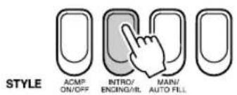 STYLE ACMP ON/OFF INTRO/ ENCING/RL MAIN/ AUTO FILL