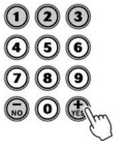 1 2 3 4 5 6 7 8 9 - 0 + YES NO YES
