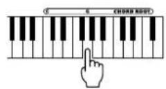 YAMAHA PSR-GX76 - Leer hoe u een bepaald akkoord kunt spelen - 4