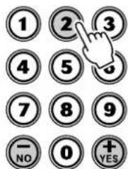 1 2 3 4 5 7 8 9 - NO 0 + YES