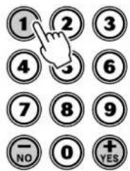 1 2 3 4 5 6 7 8 9 — 0 + NO YES