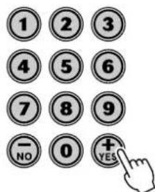 1 2 3 4 5 6 7 8 9 — 0 + YES NO YES
