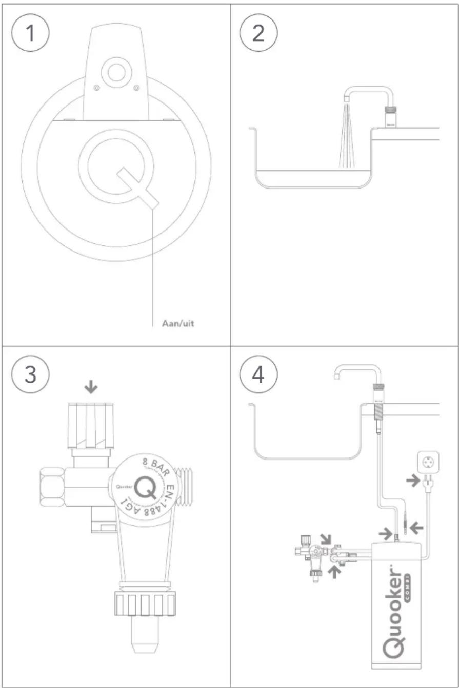 Quooker FUSION COMBI E - Aanzetten - 1