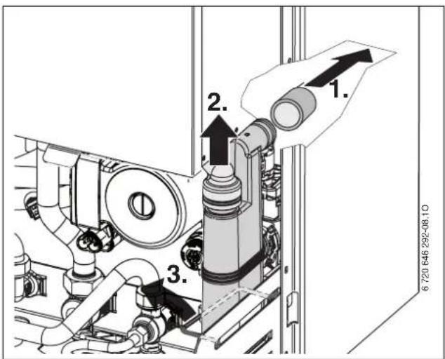 Junkers ZWSB 30-4 A - Condensaatsifon reinigen - 1