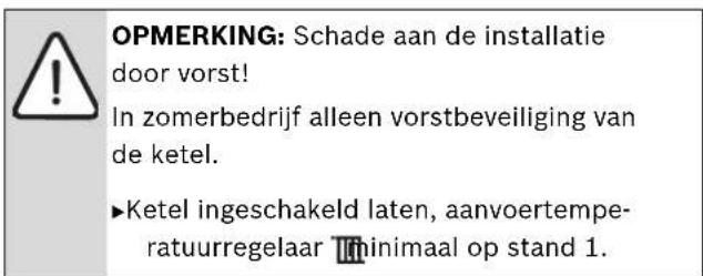 Junkers ZWSB 30-4 A - Handmatig zomerbedrijf instellen - 1