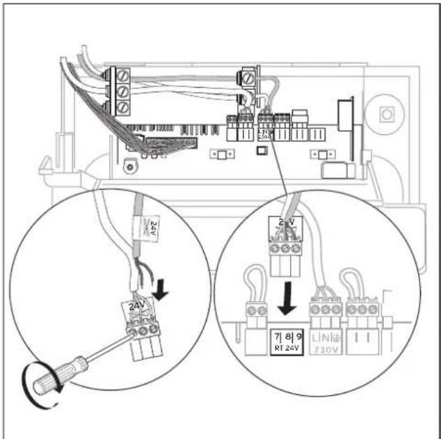VAILLANT VIH CQ 120/2 - Elektrische aansluiting van de permanente indicatie van de anodestatus - 1