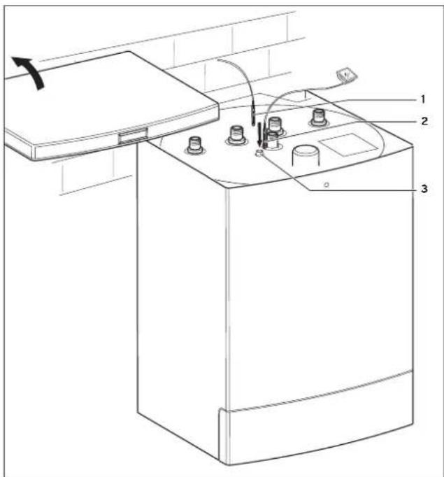 VAILLANT UniSTOR VIH Q - Voeler monteren - 1