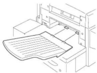 TOSHIBA DP 120F - Installeer de papieruitvoer bakken: - 1