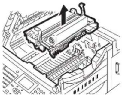 TOSHIBA DP 120F - Hoe vastgelopen papier verwijderen - 3