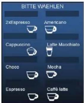 BITTE WAEHLEN 2xEspresso Americano Cappuccino Latte Maochiato Choco Mocha Espresso Caffè latte