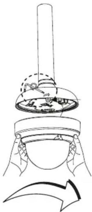 BOSCH AutoDome Easy II IP - Camera op montageplaat monteren - 5