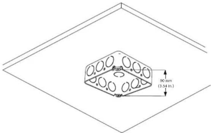 BOSCH AutoDome Easy II IP - Opbouwmontageset voorbereiden voor installatie binnenshuis - 2