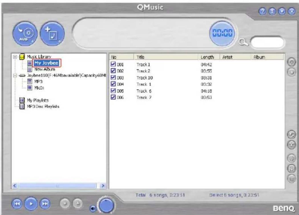 BENQ Joybee 110 - Muziek van cd's toevoegen aan de Joybee 110 Digitale audiospeler - 9