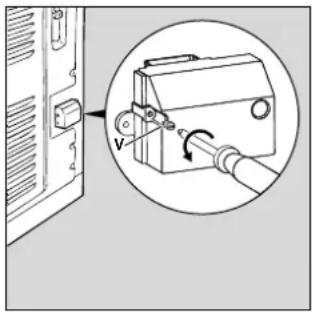 INDESIT K 6C7 M W - Het monteren van de voedingskabel - 1