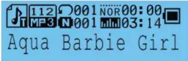 112 001 NOR 00:00 MP3 N 001 mm 03:14 Aqua Barbie Girl