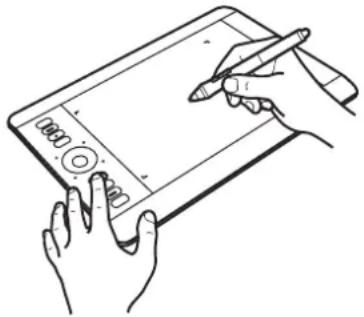 aanraking aan/uit instellingen tonen predisiemodus scherm wisselen shift ctrl alt pannen/scrollen