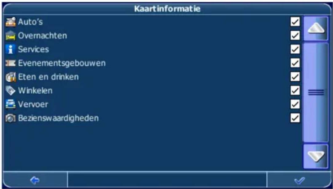 Kaartininformatie Auto's Overnachten Services Evenementsgebouwen Eten en drinken Winkelen Vervoer Bezienswaardigheden