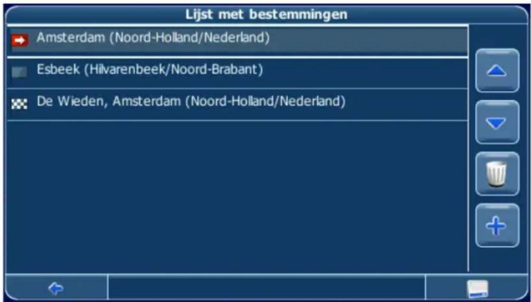 Lijst met bestemmingen Amsterdam (Noord-Holland/Nederland) Esbeek (Hilvarenbeek/Noord-Brabant) De Wieden, Amsterdam (Noord-Holland/Nederland)