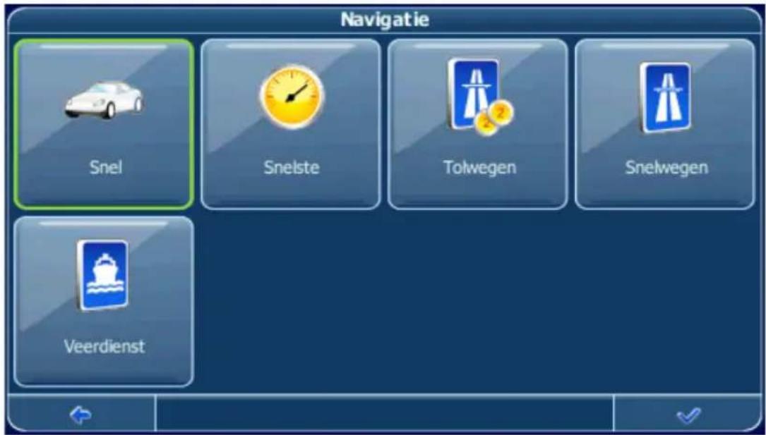 Navigatie Snel Snelste Tolwegen Snelwegen Veerdienst