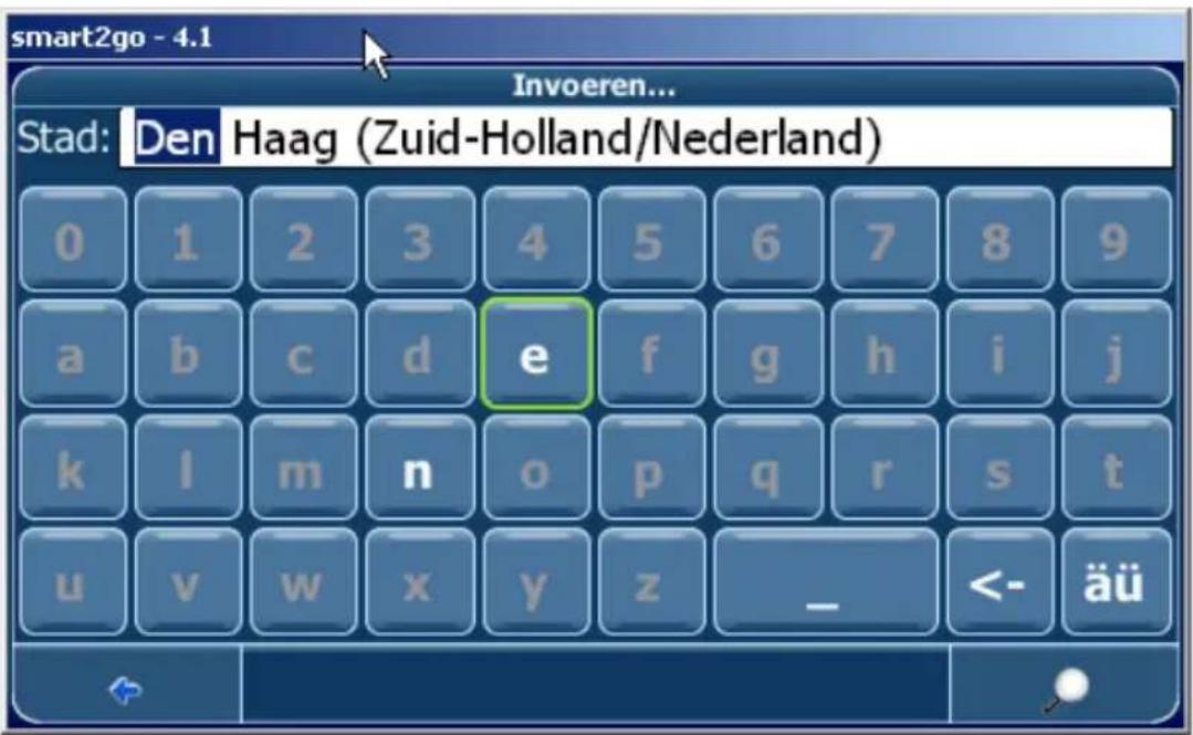 smart2go - 4.1 Invoeren... Stad: Den Haag (Zuid-Holland/Nederland) 0 1 2 3 4 5 6 7 8 9 a b c d e f g h i j k l m n o p q r s t u v w x y z _ <- äü