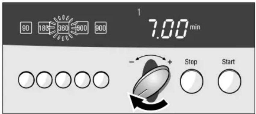 90 180 360 900 900 1 7:00 min - + Stop Start