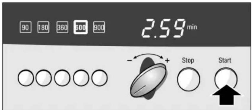 90 180 360 600 900 2.59 min - + Stop Start