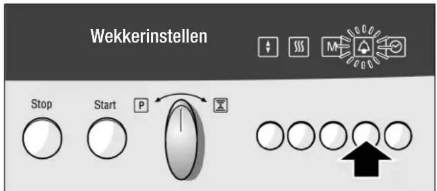 Wekkerinstellen Stop Start P X O O O O O