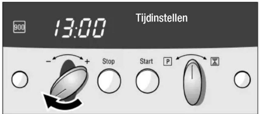 900 13:00 Tijdinstellen - + Stop Start P