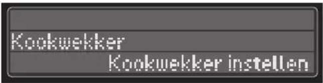 Kookwekker Kookwekker instellen