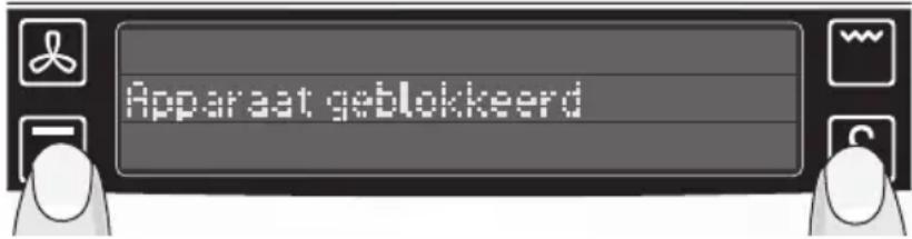 Apparaat geblokkeerd