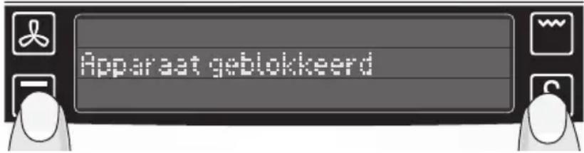 Apparaat geblokkeerd