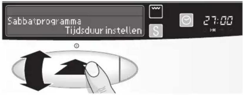 Sabbatprogramma Tijdsduur instellen 27:00
