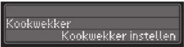Kookwekker Kookwekker instellen