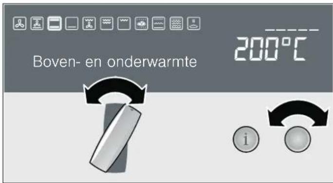 Boven- en onderwarmte 200°C i