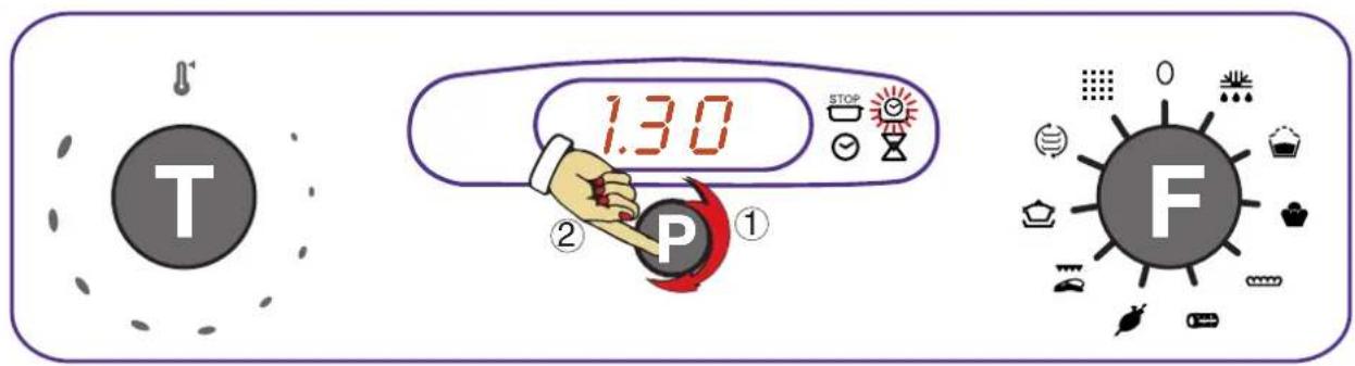 SCHOLTES FP 656 - Programmeren kooktijd met onmiddelijke start - 2