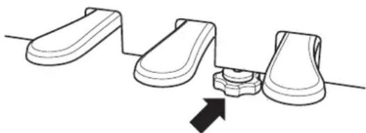 KAWAI CN14 - ■Pedaal instelschroef - 2