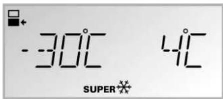 -30°C 4°C SUPER ✱