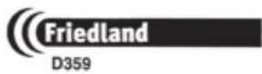 FRIEDLAND D359 - Garantie - 2
