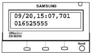 SAMSUNG 09/20, 15:07, 701 016525555 OfficeServ DS-5021D Scroll
