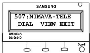 SAMSUNG 507:NIMAVA-TELE DIAL VIEW EXIT OfficioServ DS-5021D Scroll