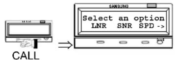 SANSUNG Select an option LNR SNR SPD ->