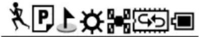 HOLUX GPSport 245 - Status iconen - 1