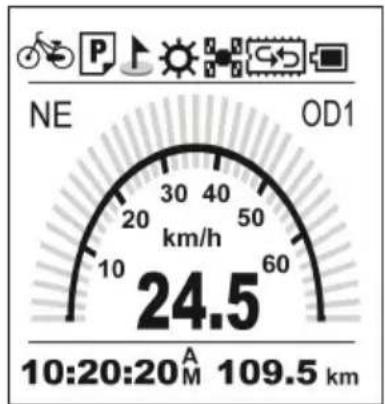 NE OD1 30 40 20 50 km/h 10 60 24.5 10:20:20 A M 109.5 km