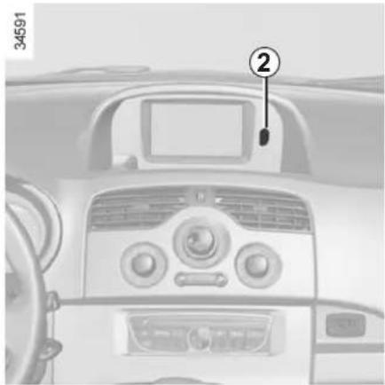 RENAULT Kangoo Z.E.(2002) - Inschakelen van de passagiersairbag voorin - 1