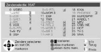 LOEWE Aconda 9272 - Zenders voor EPG selecteren - 1